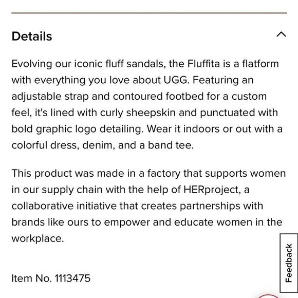 UGG Fluffita Slide Sandals Black Women’s Sz 7 - Picture 13 of 16